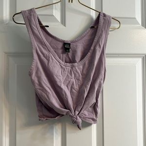 Wild Fable tie front purple tank top